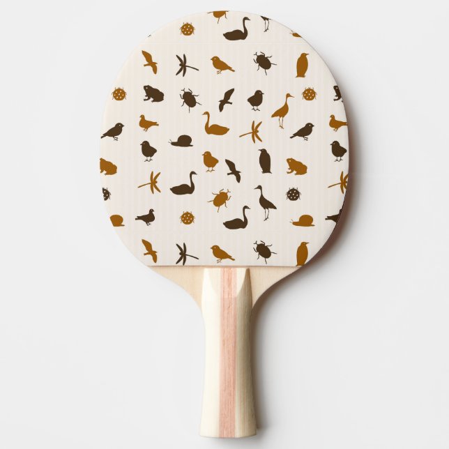 Animal pattern 2 ping pong paddle (Front)