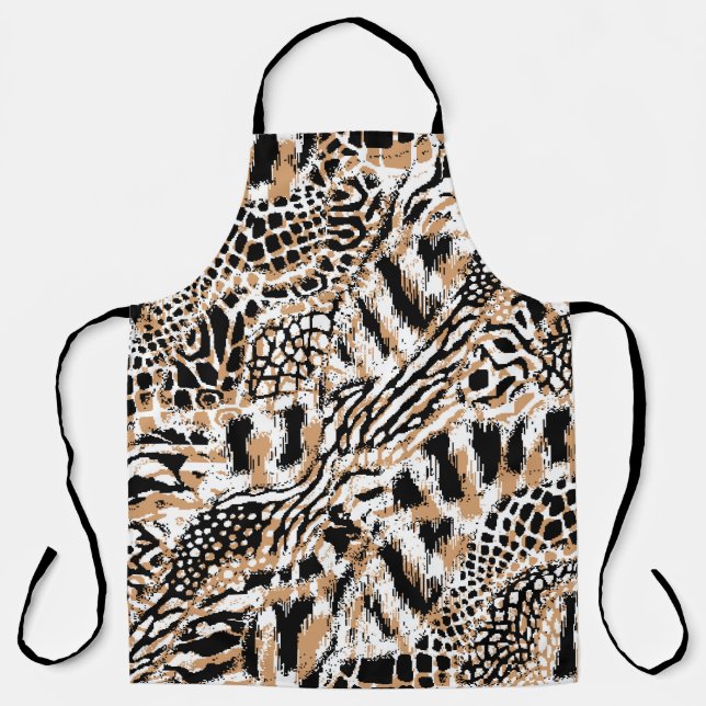 Animal pattern design. Modern leopard pattern desi Apron (Front)