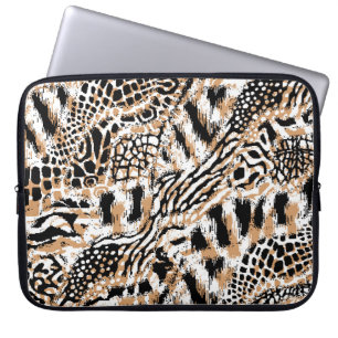 Animal pattern design. Modern leopard pattern desi Laptop Sleeve
