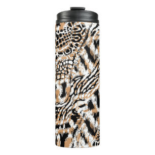 Animal pattern design. Modern leopard pattern desi Thermal Tumbler
