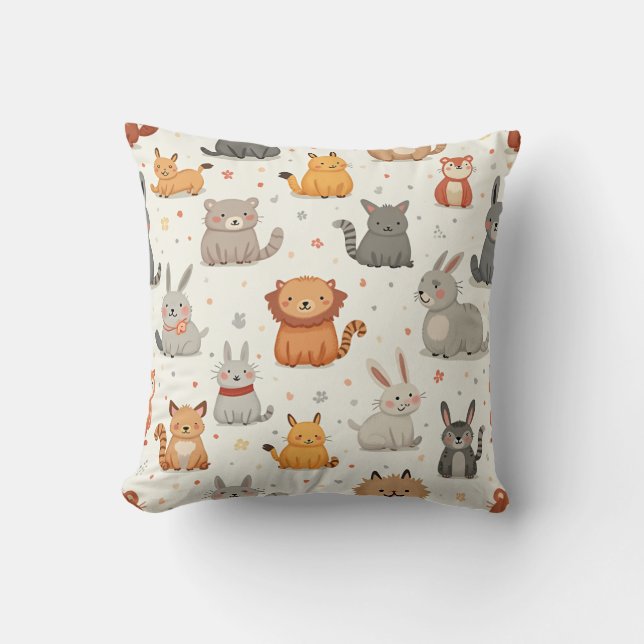 animal patterned cushion (Front)