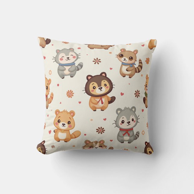 animal patterned cushion (Front)