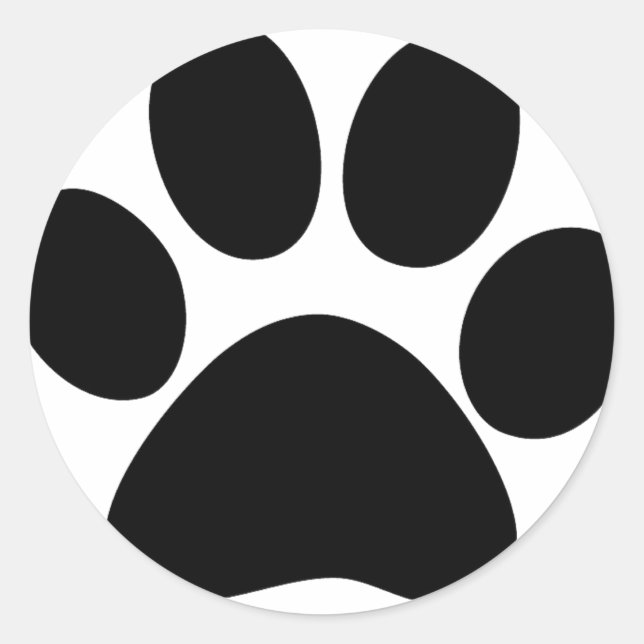 Animal Paw Classic Round Sticker (Front)
