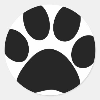 Animal Paw Classic Round Sticker