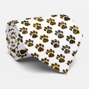 Animal Paw Pet Silhouette Halloween White Tie