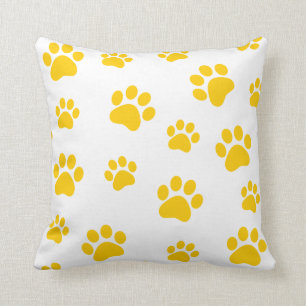 Animal paw print customisable pillow