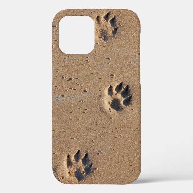 Animal paw prints in sand Case-Mate iPhone case (Back)