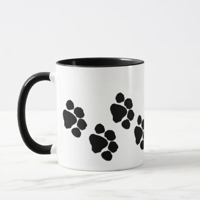Animal Paw Prints Mug (Left)