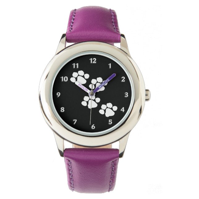 Animal Paw Prints Watch (Front)