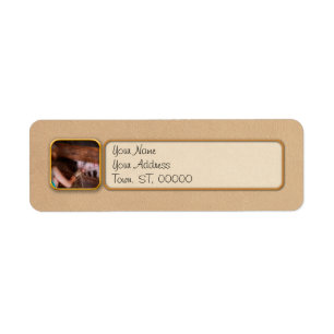 Animal - Pig - Feeding piglets Return Address Label