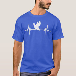 Animal Pigeon Bird Heartbeat Gift Pigeon T-Shirt