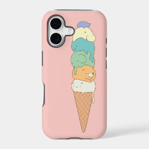 "Animal Pile" Ice Cream Phone Case