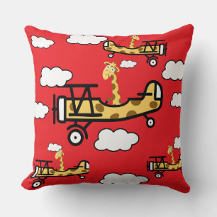 Animal Pilot Nursery Art Cushion