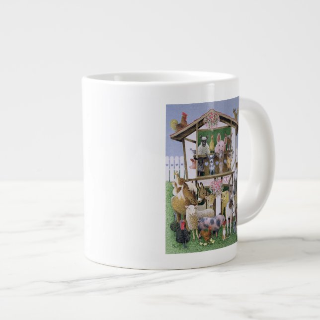 Animal Playhouse Large Coffee Mug (Front Right)