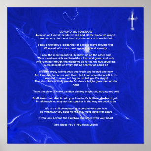 ANIMAL PRAYER AFTER LOSS POSTER