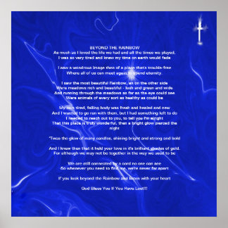 ANIMAL PRAYER AFTER LOSS POSTER