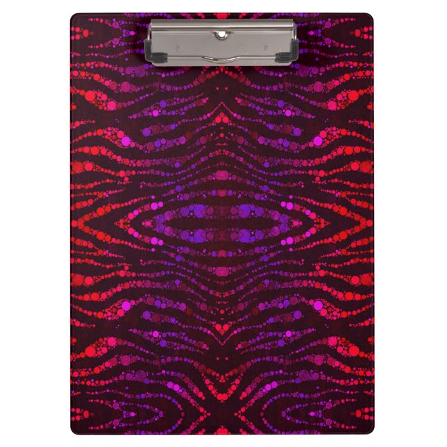 Animal Print Abstract Pattern Premium Clipboard (Front)