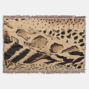 Animal Print Abstract Pattern Throw Blanket