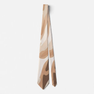 Animal print abstract tie