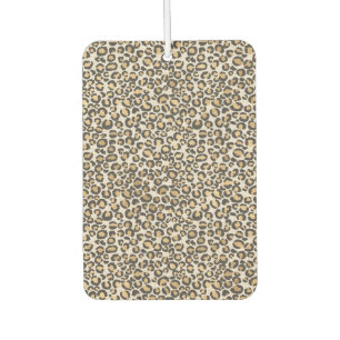 Animal Print Automotive Leopard Nuetrals Fun Heart Car Air Freshener