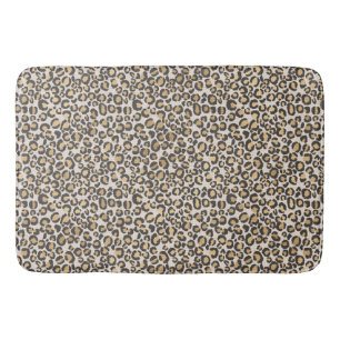 Animal Print Bath Leopard Spots Nuetrals Bath Mat