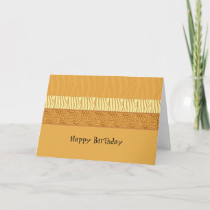 Animal Print Birthday Card