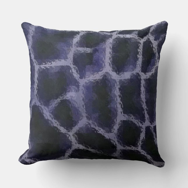 Animal Print Blue Cushion (Front)