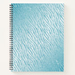 Animal Print Blue Glitter Glam Notebook<br><div class="desc">Animal Print Blue Glitter Glam Notebook</div>