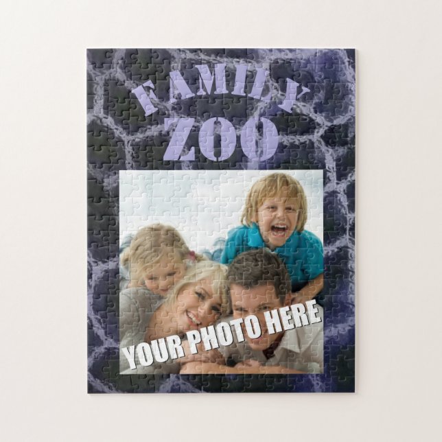 Animal Print Blue Jigsaw Puzzle (Vertical)