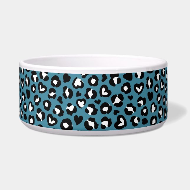 Animal Print, Blue Leopard, Cheetah Spots, Hearts (Front)