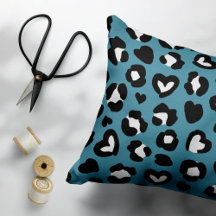 Animal Print, Blue Leopard, Cheetah Spots, Hearts