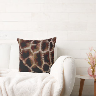 Animal Print Brown Cushion