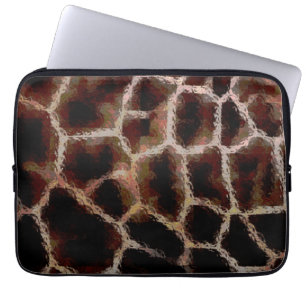 Animal Print Brown Laptop Sleeve