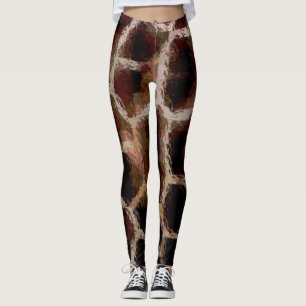 Animal Print Brown Leggings