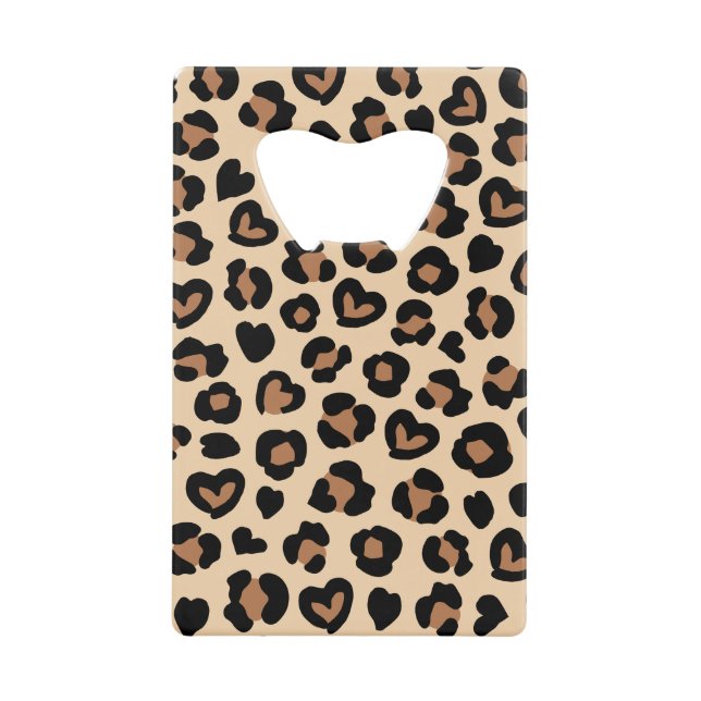 Animal Print, Brown Leopard, Cheetah Spots, Hearts (Front)