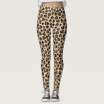 Animal Print, Brown Leopard, Cheetah Spots, Hearts Leggings<br><div class="desc">Elegant, stylish and sophisticated pattern with leopard spots and hearts in brown and black colour. Modern and trendy gift, perfect for the animal print lover in your life.</div>