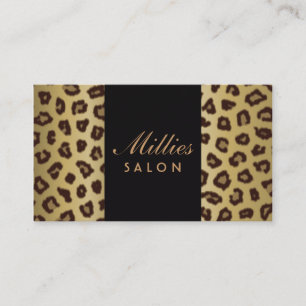 Animal Print Business Card