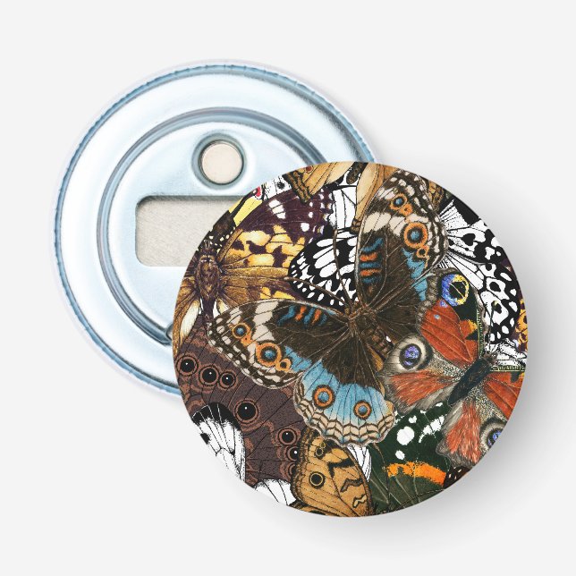 Animal print. Butterfly wings. Bottle Opener (Front)