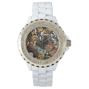 Animal print. Butterfly wings. Watch