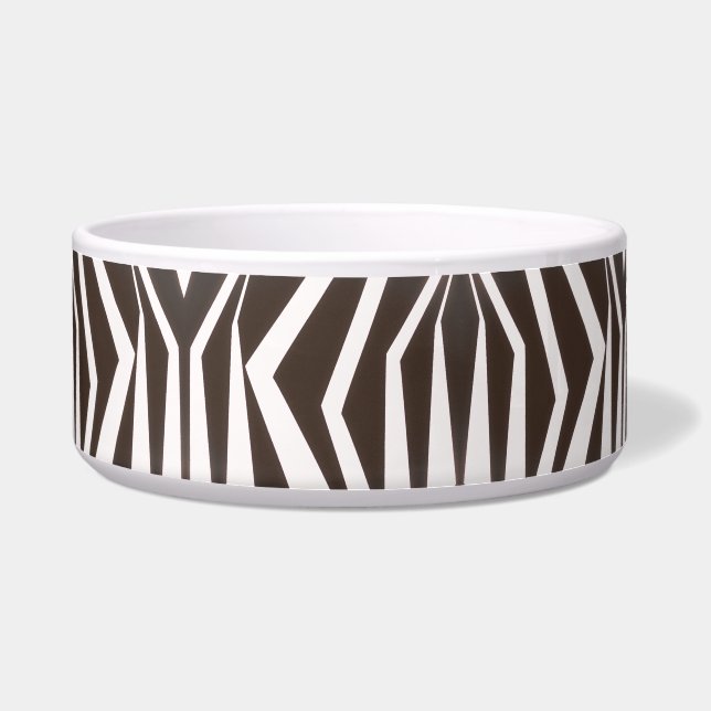 Animal print Ceramic Pet Bowl (Front)