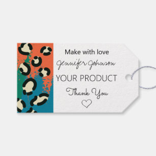 Animal Print Colourful Gift Tags