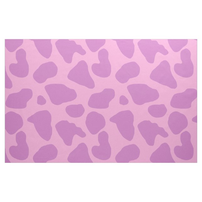 animal print cow pattern pink and purple fabric (Fat Quarter)