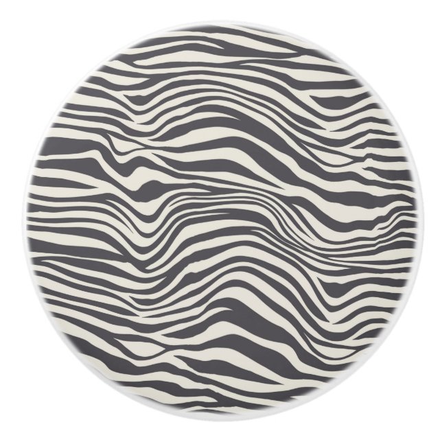 ANIMAL PRINT CUSTOM CERAMIC KNOB (Front)