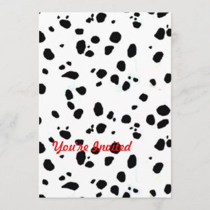 Animal Print Dalmation Invitation