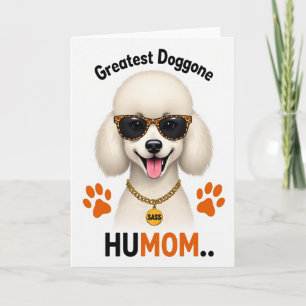 Animal Print Dog Greatest Humom Card