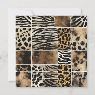 Animal Print - Flat Card