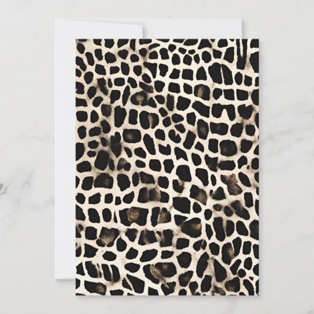 Animal Print - Flat Card (Front)
