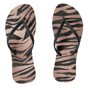 Animal Print Flip Flops