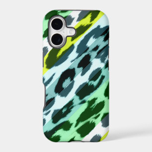 Animal print fur skin of leopard retro stripes