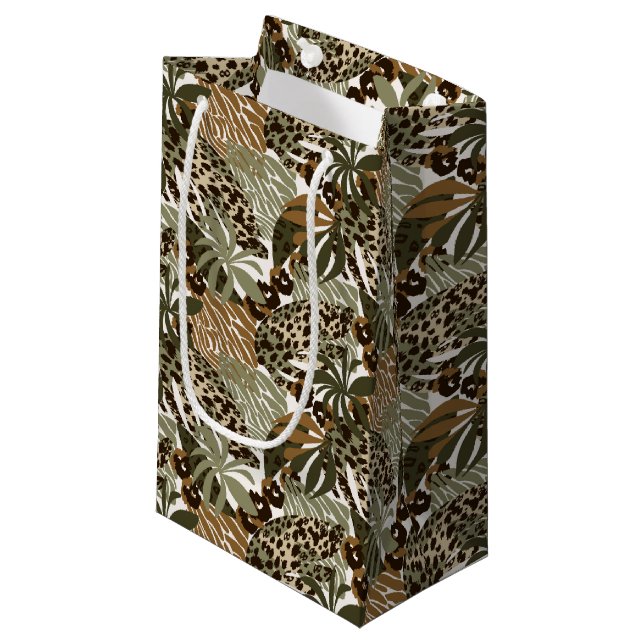 Animal Print Gift Bag (Front Angled)